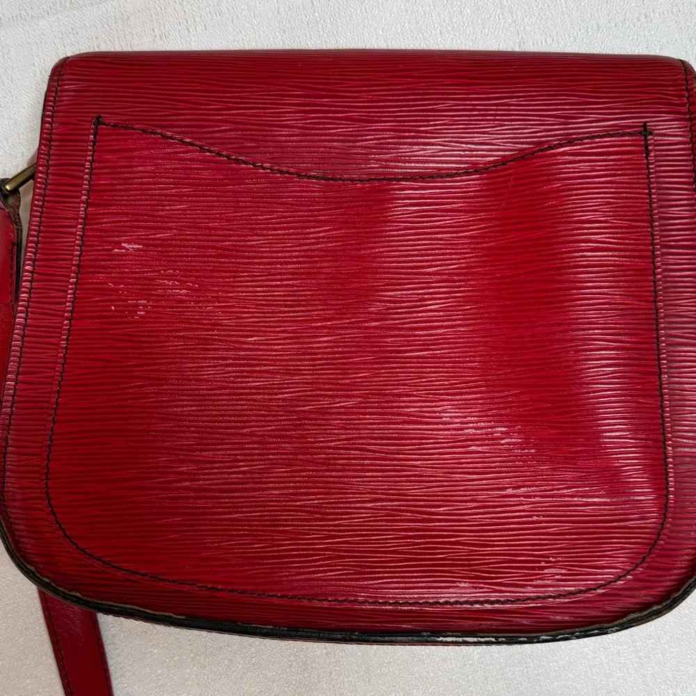 Louis Vuitton Epi Saint Cloud Red Crossbody Bag Vintage-see callouts
